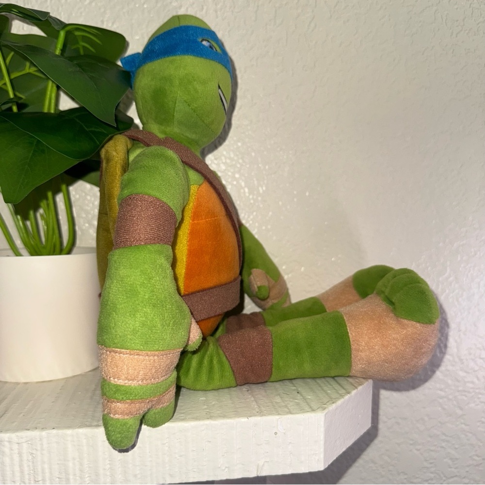 TMNT Teenage Mutant Ninja Turtles Leonardo Nickelodeon Plush Toy 2016 17" Show - Picture 2 of 9